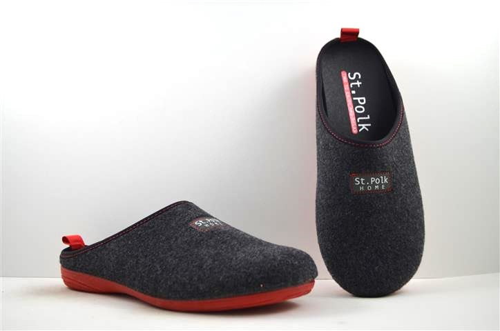 Zapatillas de casa Unisex.13695.2 ARYANA NEGRO/ROJO
