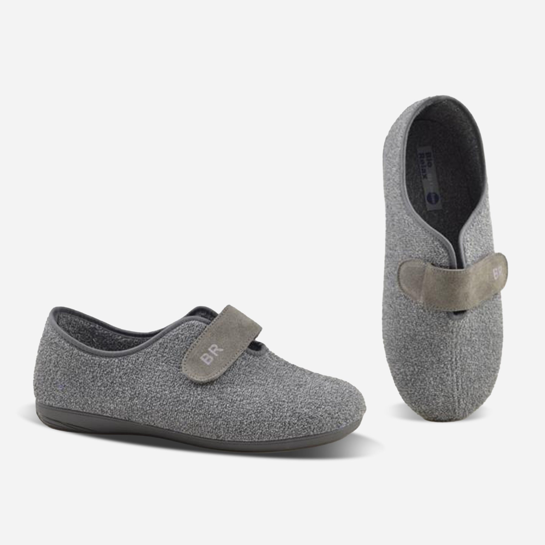 Zapatillas de casa cerradas hombre 13918.2 RIZO BICOLOR GRIS