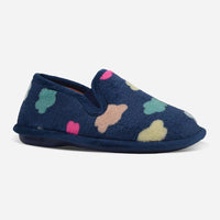 Zapatillas de casa cerradas mujer 4501 POLAR NUBES MARINO